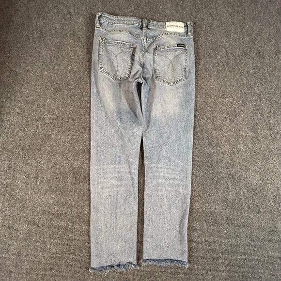 Calvin Klein Jeans Mid Rise Slim Distressed Jeans Women's 29x32 - Picture 5 of 7